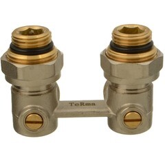 Узел нижнего подключения угловой Terma 1/2 НР(ш) х 3/4 EK для радиатора (29043) - фото 3