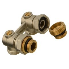 Узел нижнего подключения угловой Terma 1/2 НР(ш) х 3/4 EK для радиатора (29043) - фото 2