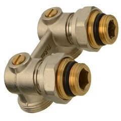 Узел нижнего подключения угловой Terma 1/2 НР(ш) х 3/4 EK для радиатора (29043) - фото 1