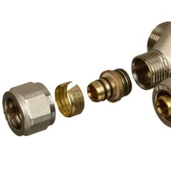 Коллектор Terma 3/4 ВР(г) х 4 выхода 16 обж(ц) х 3/4 НР(ш) регулируемый (89366) - фото 3