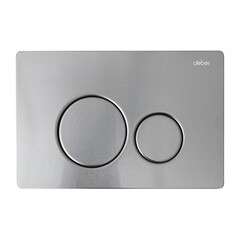 Клавиша смыва для инсталляций Abber хром матовый (AC0121MCH) - фото 1