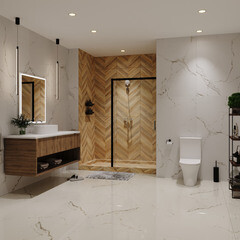 Керамогранит Lavelly Calacatta Palace белый полированный 1600х800х8,8 мм (2 шт.=2,56 кв.м) - фото 2