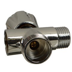 Вентиль латунный Terma 1/2 ВР(г) х 1/2 НР(ш) х 1/2 НР(ш) для подключения бытовой техники хром (25602) - фото 2