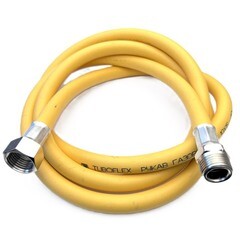 Шланг для газа ПВХ армированный Tuboflex 3/4 НР(ш) х 3/4 ВР(г) 60 см желтый - фото 3