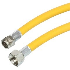 Шланг для газа ПВХ армированный Tuboflex 3/4 НР(ш) х 3/4 ВР(г) 60 см желтый - фото 2