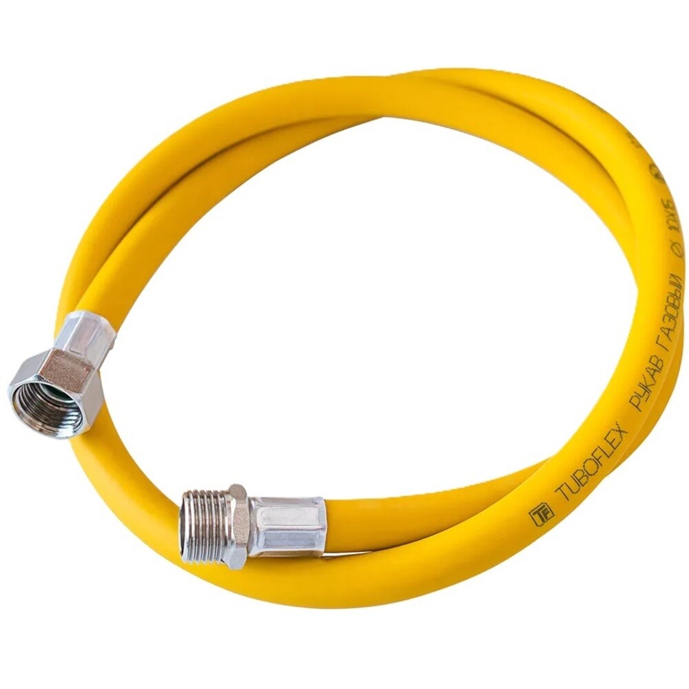 

Шланг для газа ПВХ армированный Tuboflex 3/4 ВР(г) х 3/4 ВР(г) 200 см желтый