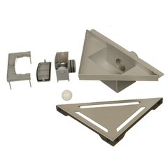 Трап душевой горизонтальный Terma Т2 с комбинированным затвором 200х200 мм d40/50 мм решетка из нержавеющей стали (36130) - фото 4