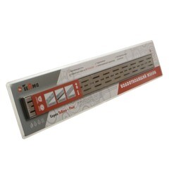 Лоток душевой Terma Лайн с комбинированным затвором 700х70 мм d40/50 мм решетка из нержавеющей стали (31614) - фото 3