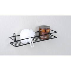 Полка для ванной Fixsen Муар 400х100х75 мм металл черная (730B-1) - фото 3