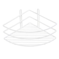 Полка для ванной Fixsen Муар угловая 275х200х104 мм металл белая (710W-1)