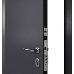 Дверь входная Torex Элегант Лайт левая букле графит - дуб белый матовый 950х2050 мм - фото 4