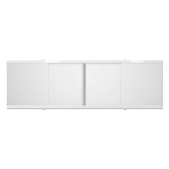 Экран для ванны фронтальный Метакам Caro ПВХ 170х55 см белый раздвижной (4650208862076) - фото 1