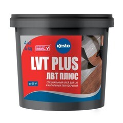 Изображение товара Клей акриловый для ПВХ и LVT плитки Kesto LVT Plus 4 кг