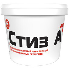 Герметик акриловый паропроницаемый наружный Сазиласт Стиз А белый 7 кг ...