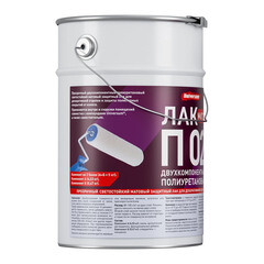 Лак полиуретановый для полимерных полов Universum П 02 двухкомпонентный бесцветный 4,53 кг + 0,47 кг - фото 6