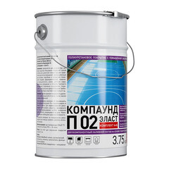 Пол полиуретановый Universum П 02 Эласт двухкомпонентный серый 24,25 кг + 3,75 кг - фото 3