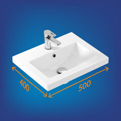 Комплект тумба с раковиной Ulitka Parus 50 см напольная черная (74104501/Como 50) - фото 3