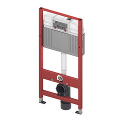 Инсталляция Tece base 2.0 для подвесного унитаза с кнопкой черной со звукоизоляцией (9400414) - фото 5