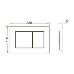 Инсталляция Tece base 2.0 для подвесного унитаза с кнопкой хром со звукоизоляцией (9400412) - фото 4