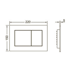 Инсталляция Tece base 2.0 для подвесного унитаза с кнопкой черной со звукоизоляцией (9400414) - фото 3
