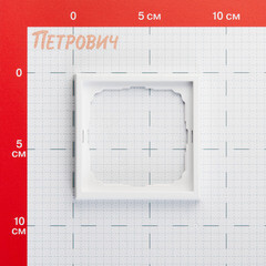 Рамка Systeme Electric ArtGallery одноместная белая (GAL000101) - фото 3