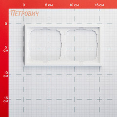 Рамка Systeme Electric ArtGallery двухместная белая (GAL000102) - фото 3