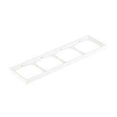 Рамка Systeme Electric ArtGallery четырехместная белая (GAL000104) - фото 3