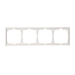 Рамка Systeme Electric ArtGallery четырехместная белая (GAL000104) - фото 1