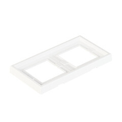 Рамка Systeme Electric ArtGallery двухместная белая (GAL440102) - фото 2