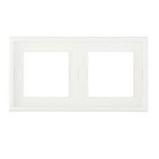 Рамка Systeme Electric ArtGallery двухместная белая (GAL440102)