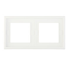 Рамка Systeme Electric ArtGallery двухместная белая (GAL440102) - фото 1