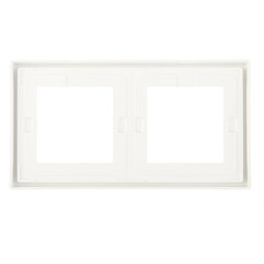 Рамка Systeme Electric ArtGallery двухместная белая (GAL440102) - фото 4