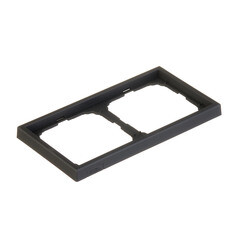 Рамка Systeme Electric ArtGallery двухместная карбон (GAL001002) - фото 4