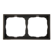 Рамка Systeme Electric ArtGallery двухместная карбон (GAL001002)