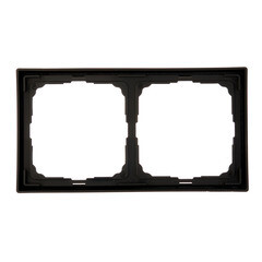 Рамка Systeme Electric ArtGallery двухместная карбон (GAL001002) - фото 2