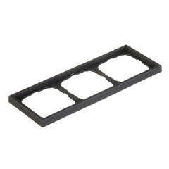 Рамка Systeme Electric ArtGallery трехместная карбон (GAL001003) - фото 3