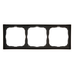 Рамка Systeme Electric ArtGallery трехместная карбон (GAL001003) - фото 2