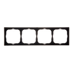 Рамка Systeme Electric ArtGallery четырехместная карбон (GAL001004) - фото 2