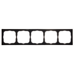 Рамка Systeme Electric ArtGallery пятиместная карбон (GAL001005) - фото 2