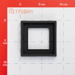 Рамка Systeme Electric ArtGallery одноместная карбон (GAL441001) - фото 3