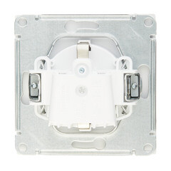 Розетка Systeme Electric ArtGallery встраиваемая белая со шторками с крышкой (GAL440146) - фото 3