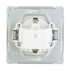 Розетка Systeme Electric ArtGallery встраиваемая белая со шторками с крышкой (GAL000146) - фото 2