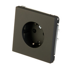 Розетка Systeme Electric ArtGallery встраиваемая карбон со шторками (GAL001045) - фото 3