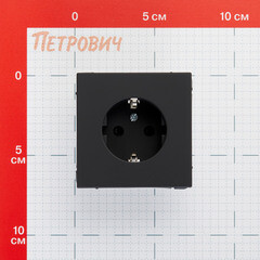 Розетка Systeme Electric ArtGallery встраиваемая карбон со шторками (GAL001045) - фото 4