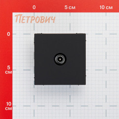 Розетка телевизионная Systeme Electric ArtGallery встраиваемая карбон 1DB (GAL001091) - фото 2