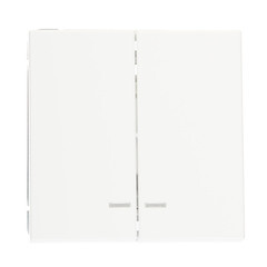 Выключатель Systeme Electric ArtGallery двухклавишный встраиваемый белый с подсветкой (GAL000153) - фото 1