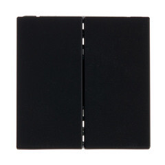 Переключатель Systeme Electric ArtGallery двухклавишный встраиваемый карбон (GAL001065) - фото 1