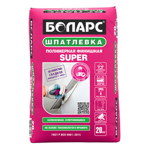 Шпаклевка полимерная Боларс Super финишная белая 20 кг — купить в Санкт ...