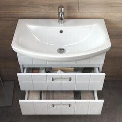 Тумба под раковину Vigo Diana 60 см подвесная белая (tp.DIA.BAL.60.2Y) - фото 7