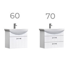 Тумба под раковину Vigo Diana 70 см подвесная белая (tp.DIA.BAL.70.2Y) - фото 2
